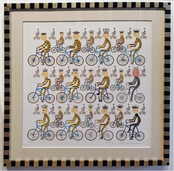 Carrera de reyes en bicicletas