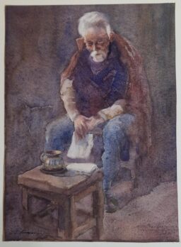 Edgardo Coghlan Acuarela Original (1)