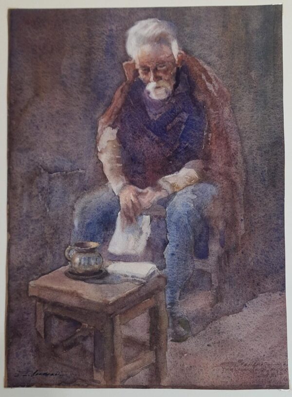 Edgardo Coghlan Acuarela Original (1)