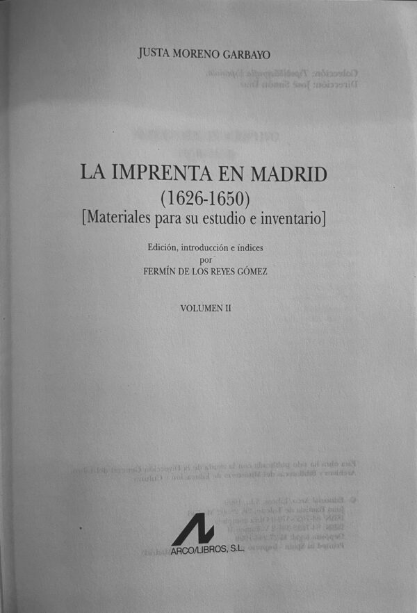La imprenta en Madrid (1626 - 1650) - Image 2