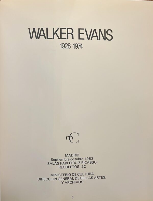 Walker Evans 1928 - 1974 - Image 2