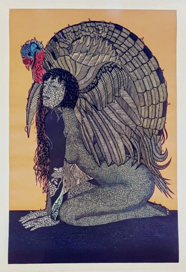 Mujer con guajolote