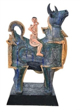 Toro mirando a la luna 6